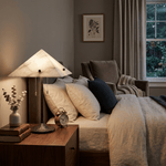 Apex Alabaster Prism Table Lamp — Sculptural Modern Illumination