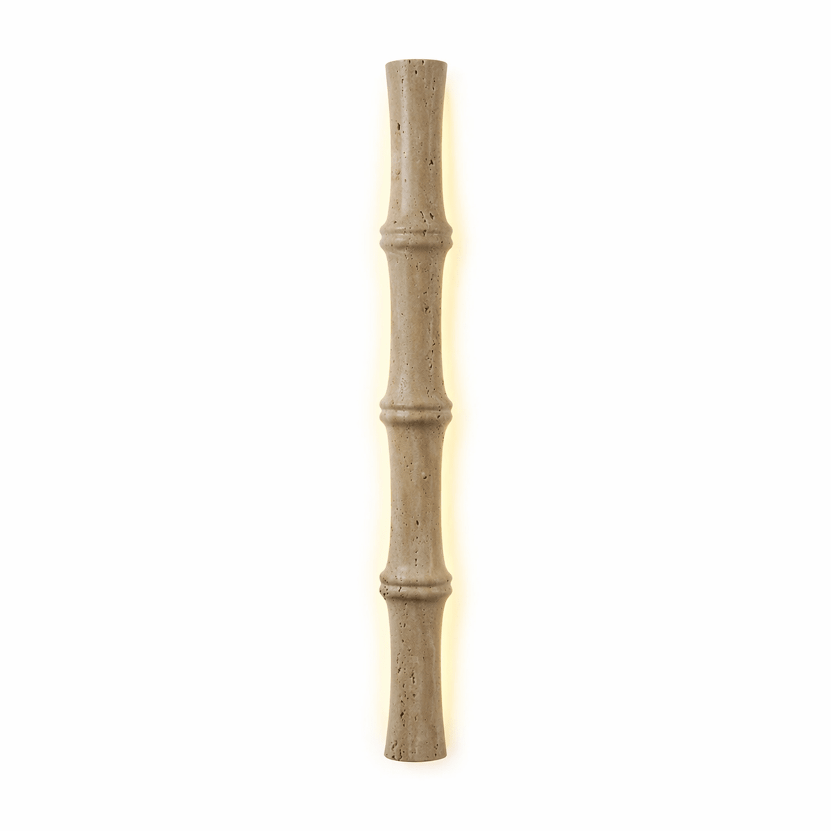 Travertine Column Glow Wall Sconce – Modern Stone LED Wall Light