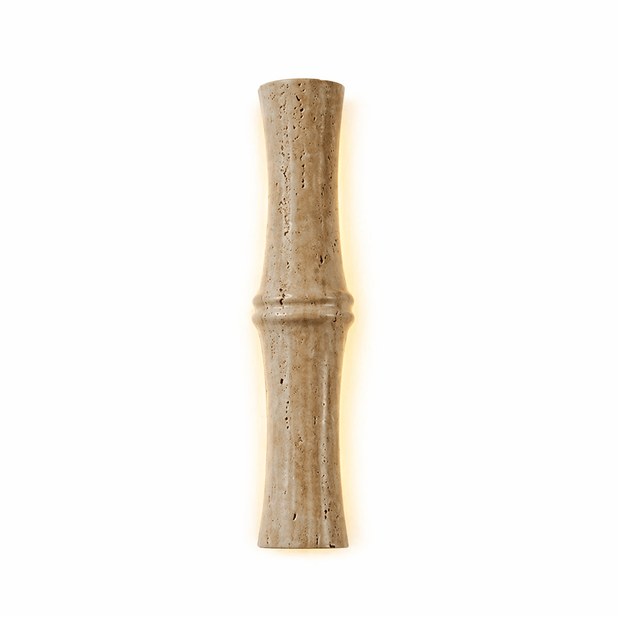 Travertine Column Glow Wall Sconce – Modern Stone LED Wall Light