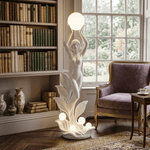 Aurora Muse Sculptural Floor Lamp – Art Deco Designer Lighting for Living Room & Bedroom