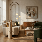 Willow Glow Sculptural Floor Lamp with Organic Form