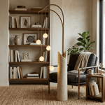 Willow Glow Sculptural Floor Lamp with Organic Form