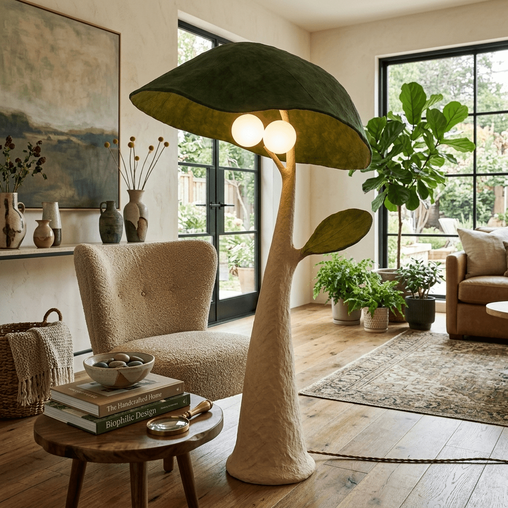 Forest Mushroom Floor Lamp – Sculptural Nature-Inspired Lighting for Living Room & Bedroom