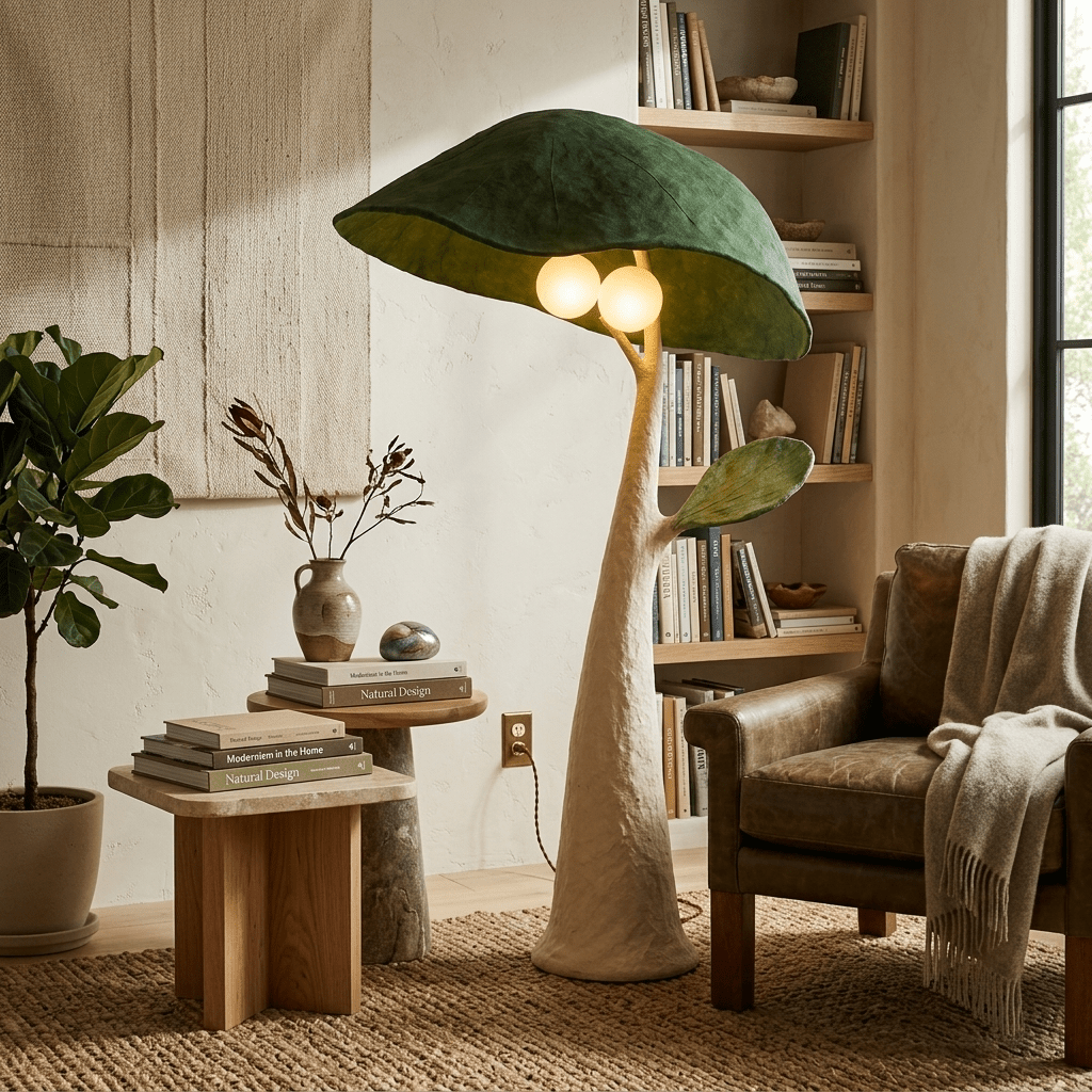 Forest Mushroom Floor Lamp – Sculptural Nature-Inspired Lighting for Living Room & Bedroom