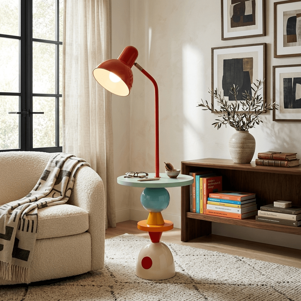 Playform Color Block Floor Lamp – Sculptural Metal LED Floor Light