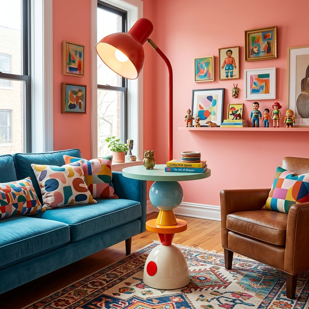 Playform Color Block Floor Lamp – Sculptural Metal LED Floor Light