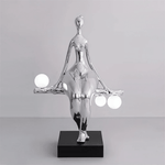 Balance Glow Sculpture Floor Lamp – Modern Art Deco Ambient Lighting