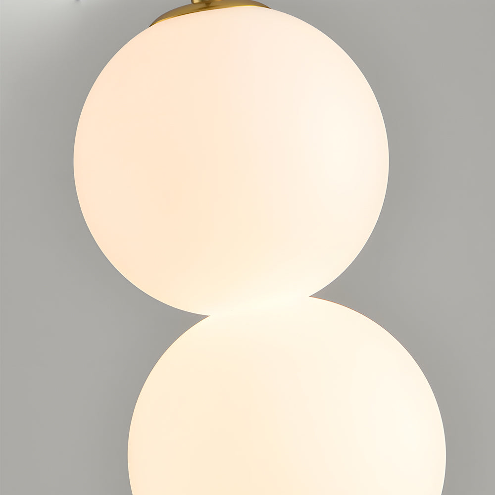 Modern Round String Vertical Balls Pendant Lamp Dimmable Led Chandelier