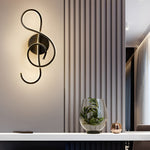 Musical Note Shaped Electroplated Wall Sconce