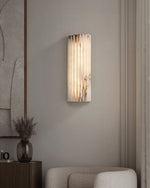 Alvia Alabaster Wall Sconce — Natural Stone LED Wall Light