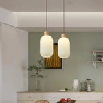 Antique Lantern Style Glass Pendant Lamp