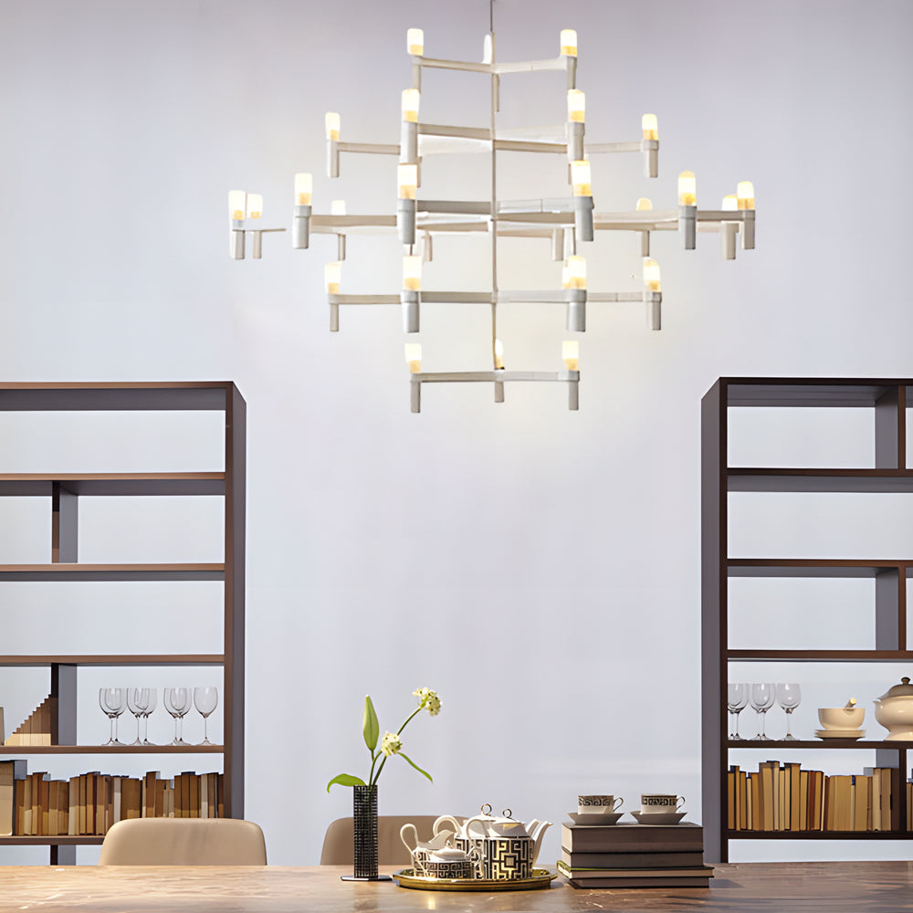 Creative Metal Special Shaped Geometric Led Designer Nordic Chandelier