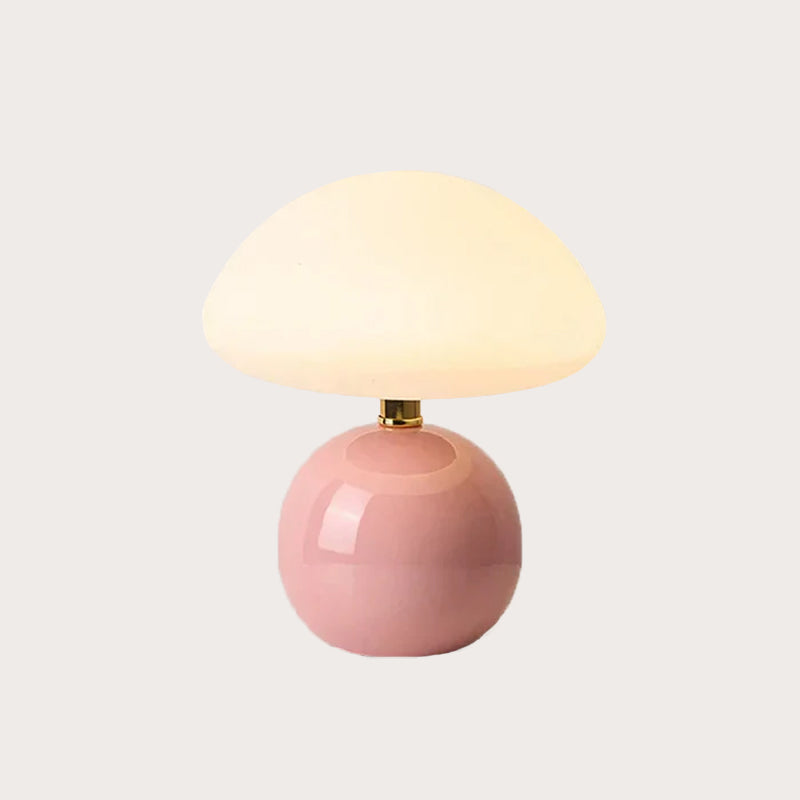 French Cream Mushroom Lamp