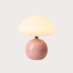 French Cream Mushroom Lamp