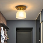 Square Iron Frame American Country Style Ceiling Light Fixture 1