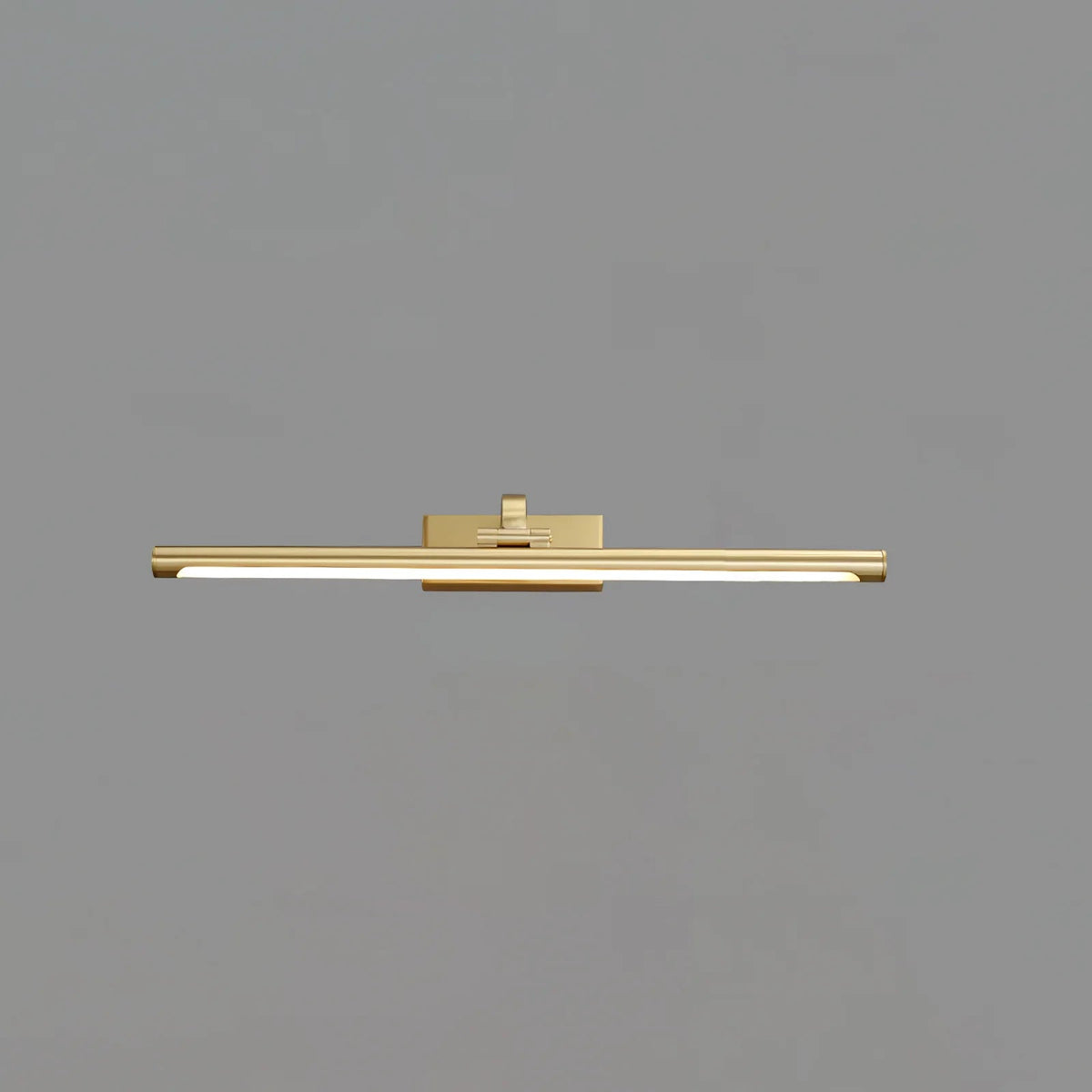 Luxe Brass Walnut Linear Wall Light