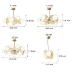Nordic Chandelier Multicolored Board Art Branch Style Pendant Lights