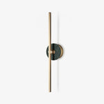 Zylaro Stone Wall Light – Brushed Brass & Marble LED Sconce