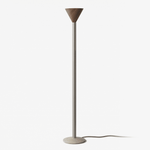 Arven Cone Floor Lamp – Sculptural Wood & Metal Standing Light for Modern Interiors
