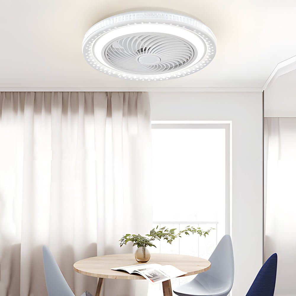 Lumière Bladeless Ceiling Fan with Dimmable LED Light