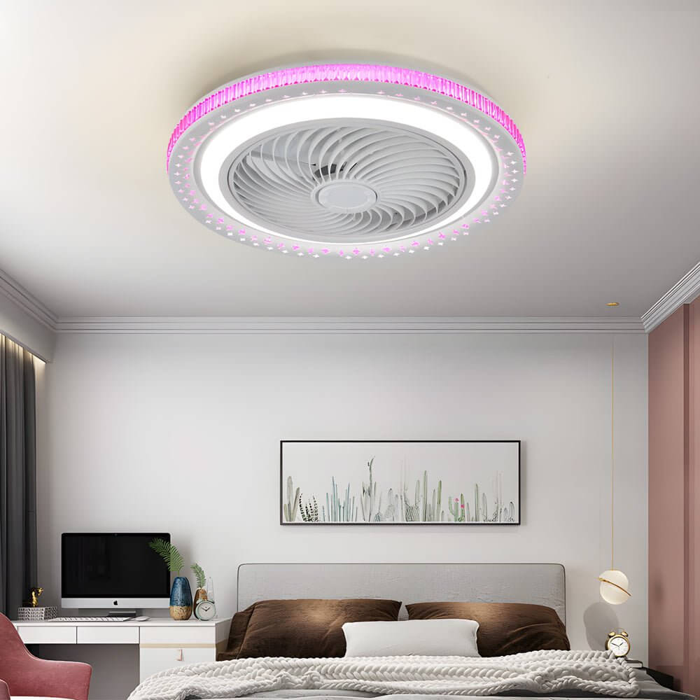 Lumière Bladeless Ceiling Fan with Dimmable LED Light