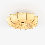 Floralis Ceiling Light – Designer Flush Mount with Fabric Shade