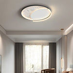 Geometric Simple Lunar Texture 3 Step Dimming Led Modern Ceiling Lamp