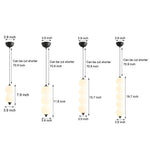 Modern Round String Vertical Balls Pendant Lamp Dimmable Led Chandelier