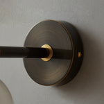 Elegant Copper Globe Wall Light