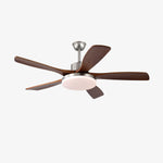 Lunet Ceiling Fan Light with LED, Modern Wooden Blades, 42" & 52" Options