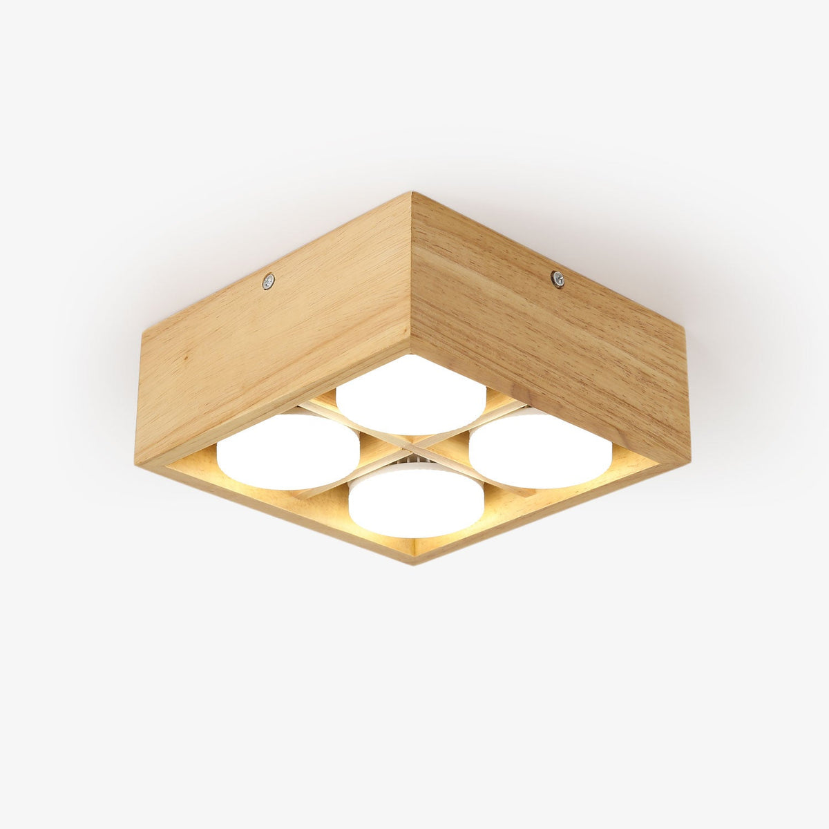 Cobra Wood Ceiling Light – Minimalist Flush Mount in Natural Wood