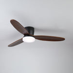 Nocturnus Ceiling Fan Light with Wooden Blades and LED