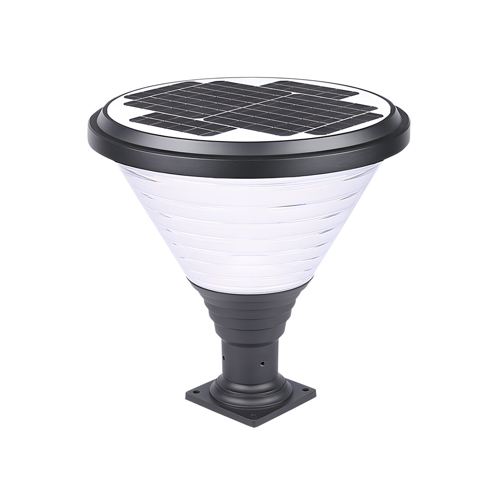 18 9 Inch H 1 Light Black Round Pier Mount Post Light
