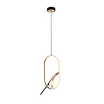 Modern Magpie Pendant Light Circle Oval Ring
