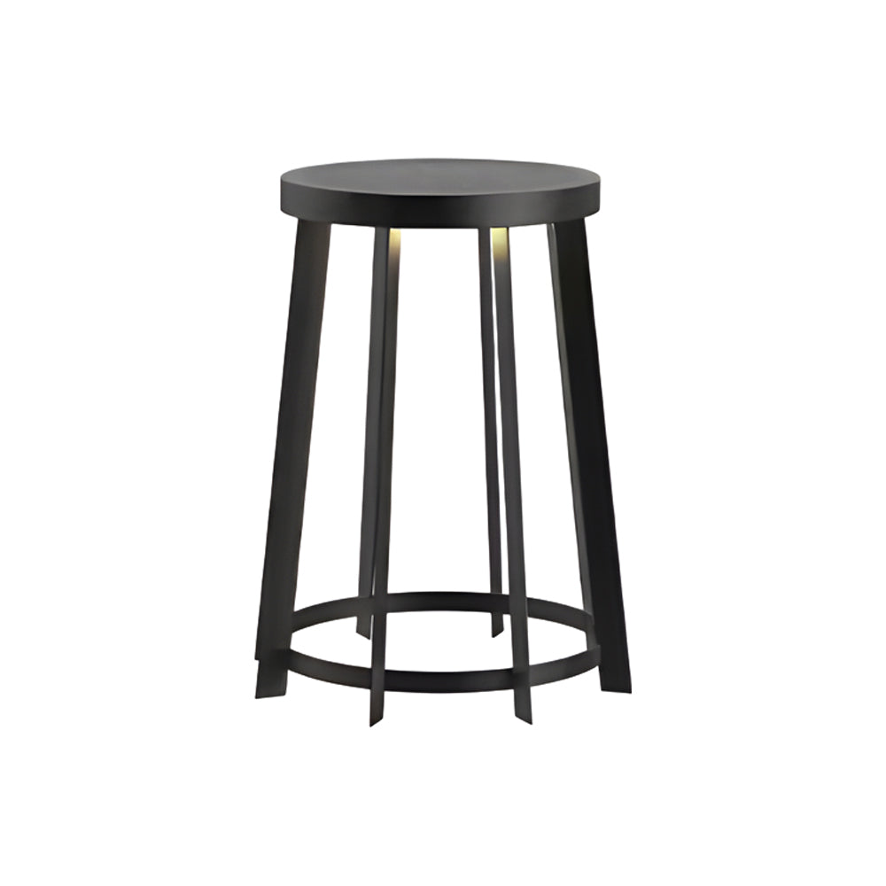 Round Stool Multifunctional Waterproof Led Black Modern Solar Lights