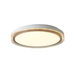 Round Acrylic Creative 3 Step Dimming Led White Modern Ceiling Light Fixture