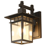 Glass Led Waterproof Retro Outdoor Wall Lamp Wall Sconce Lighting Without Bulb
