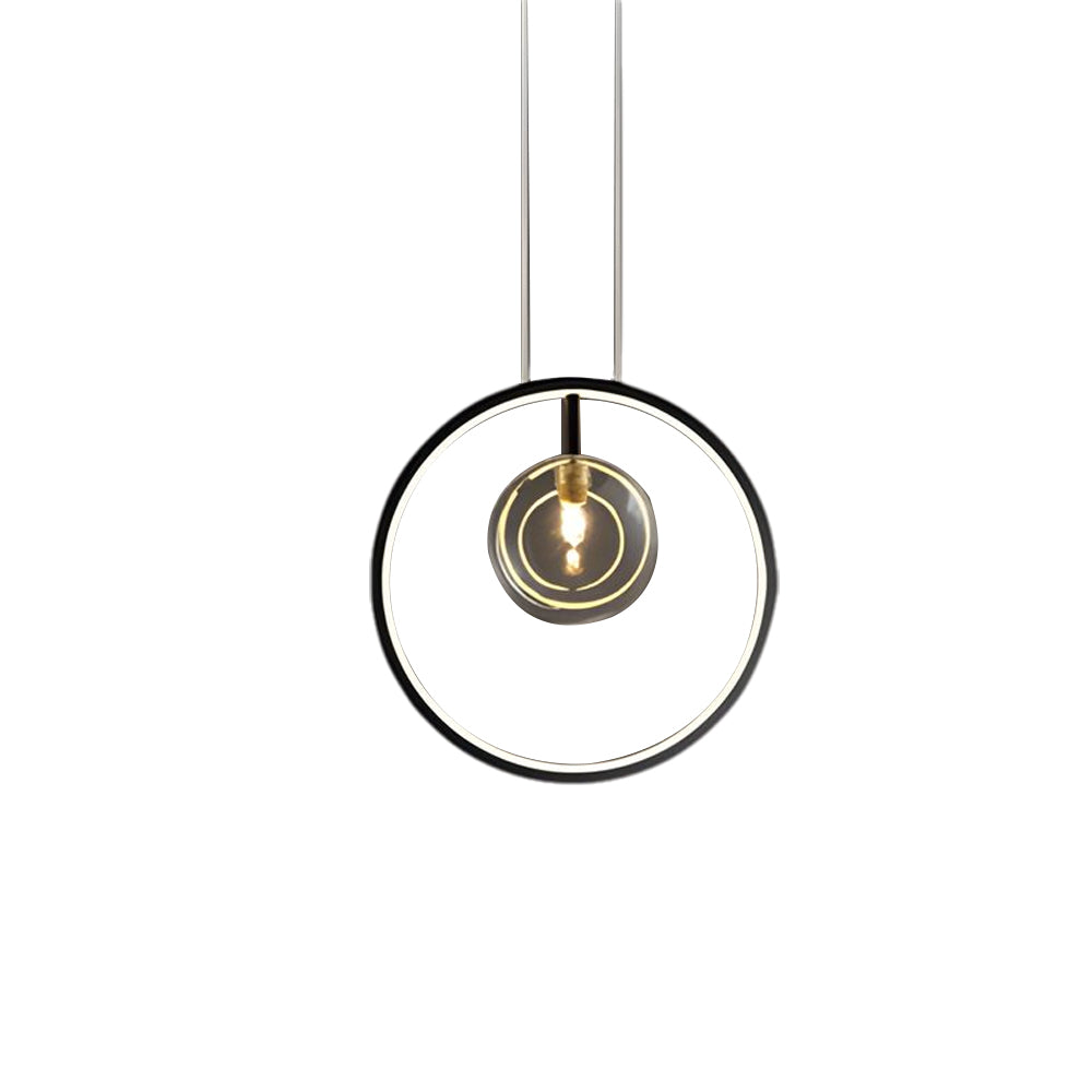 Bubi Black Pendant Light Glass Bubbles Led For Dining Room