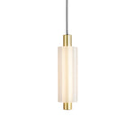 1 2 3 Heads Acrylic Cylinder Pendant Lights Modern Hanging Lamp In Gold Black