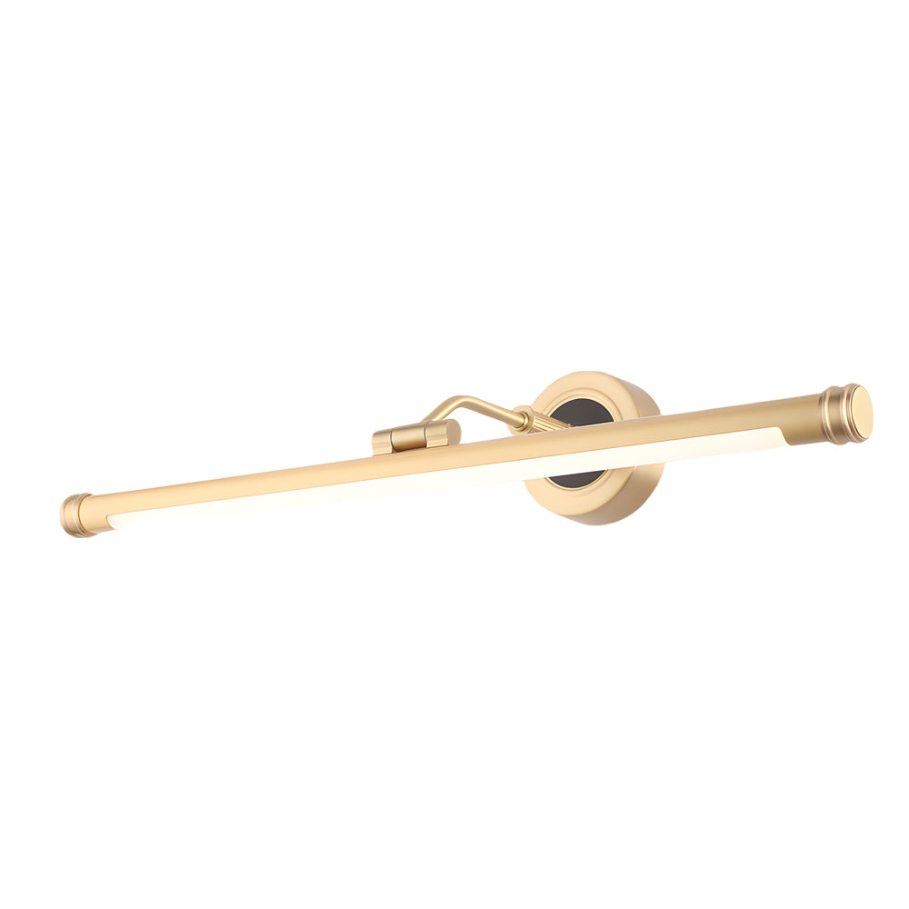 Elegant Linear Vintage Gold Black Led Bathroom Vanity Light