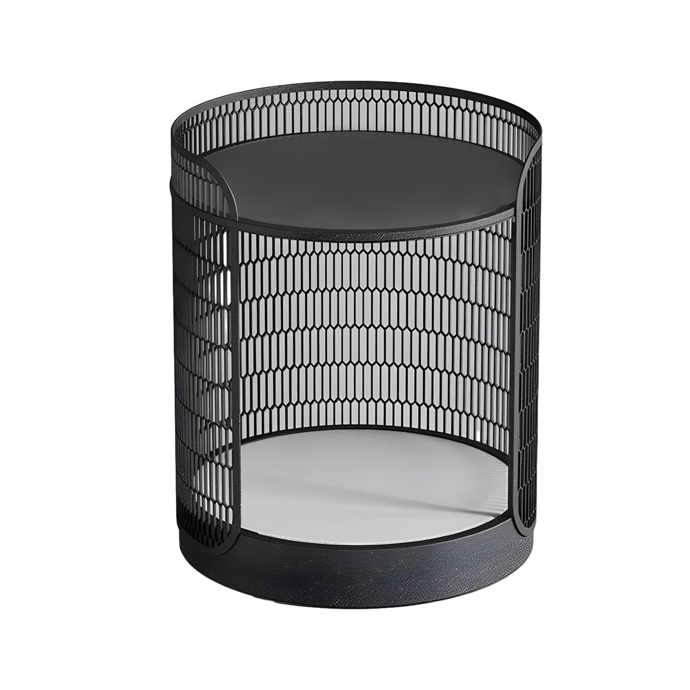 19 Inch Led Open Mesh Outdoor Floor Lamp With Table