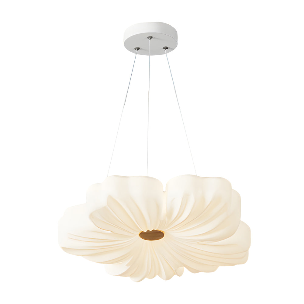 Nordic White Acrylic Flower Bedroom Ceiling Lamp Led 3 Step Dimming