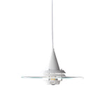 Round Transparent Glass Ufo 3 Step Dimming Modern Pendant Light Fixture