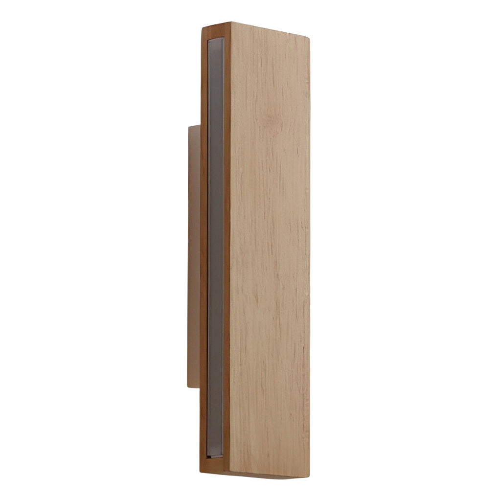 Rotatable Rectangular Wood Led Wall Lamp Ha076016