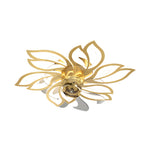 Simple Flowers 3 Step Dimming Modern Low Profile Ceiling Fan With Lights