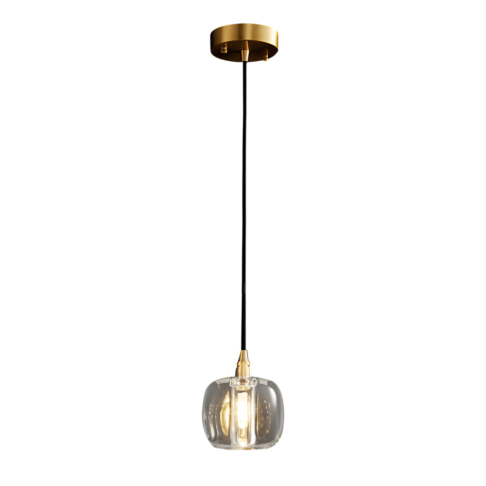 Long Spiral Cubes Crystal Pendant Light Dimmable Chandelier For Staircase