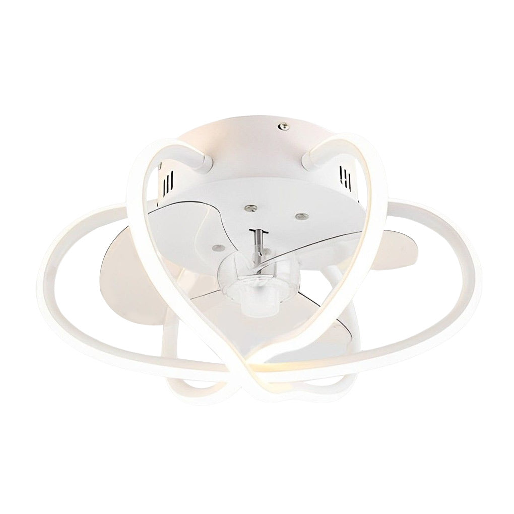 Round Flower Cage Ceiling Fans Lamp Ha082887