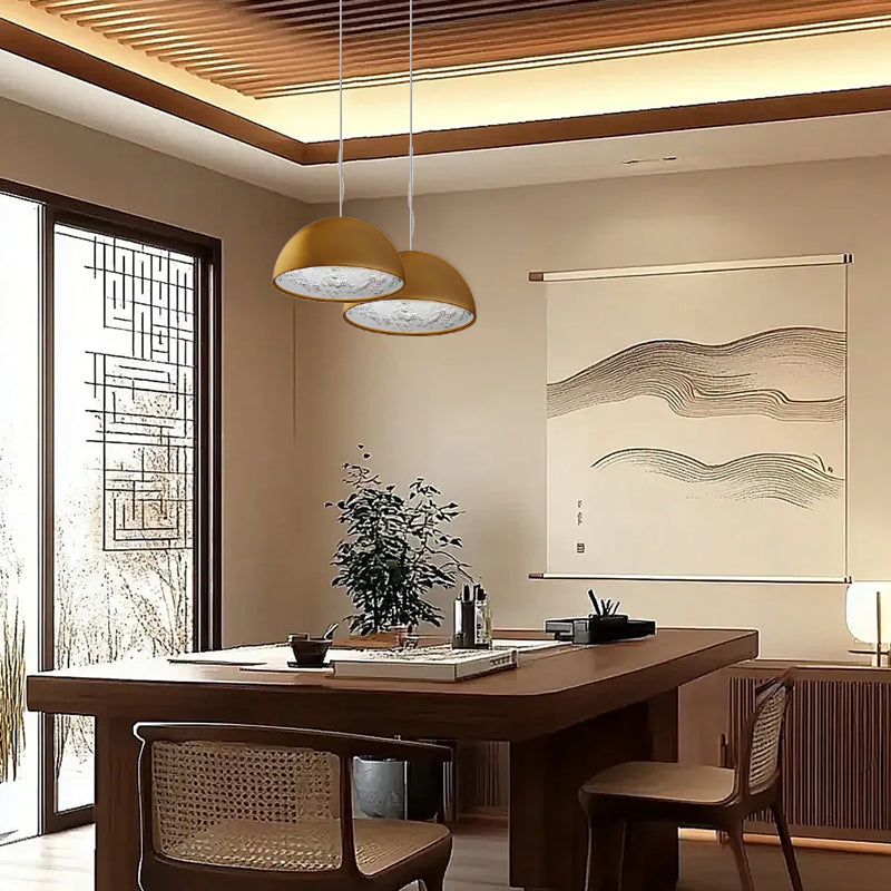 Modern Creative Semicircular Glass Pendant Light