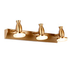 3 4 Lights 180 Adjustable Electroplated Metal Led Vanity Light