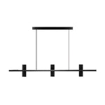 Led Copper Black Stone Linear Island Pendant Light